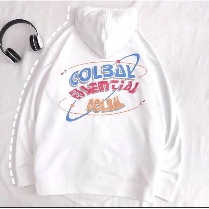 Áo khoác hoodie form rộng phối dây kéo GLOBAL ulzzang ( ảnh thật )
