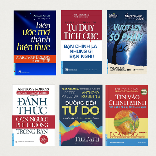 Combo Sách Chinh Phục Ước Mơ : Biến ước mơ thành hiện thực + Đánh thức con người phi thường trong bạn + Tin vào chính mình + Tư duy tích cực + Đường đến tự do + Vượt lên số phận - First News