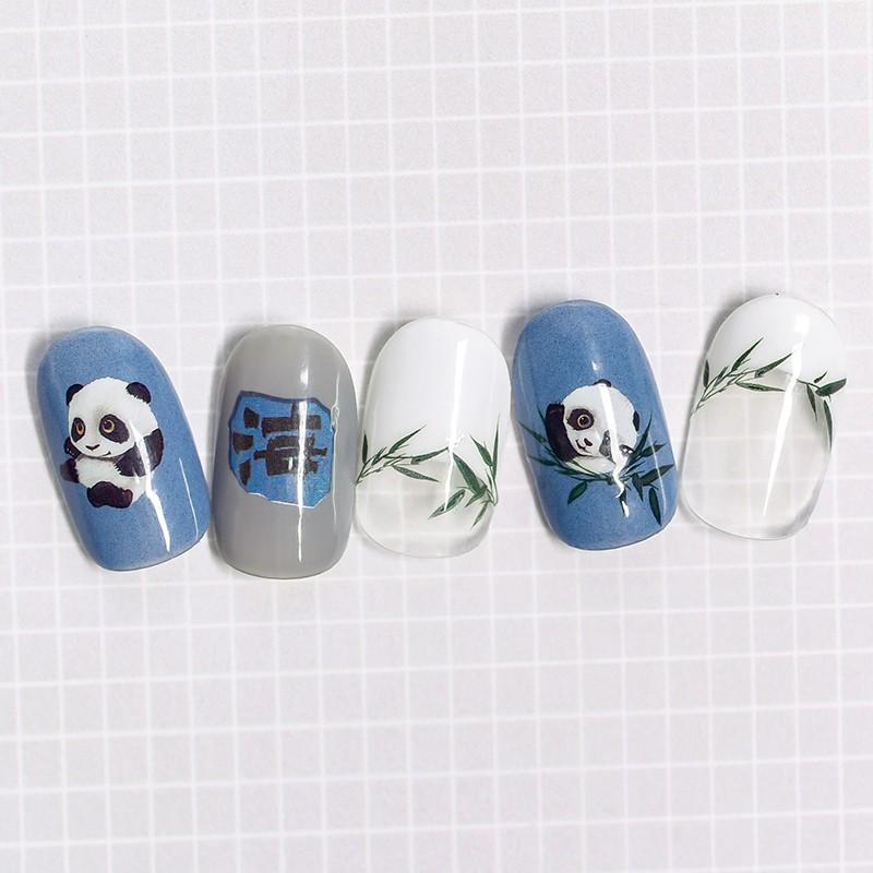 Sticker nails gấu trúc - hình dán móng 3D 378