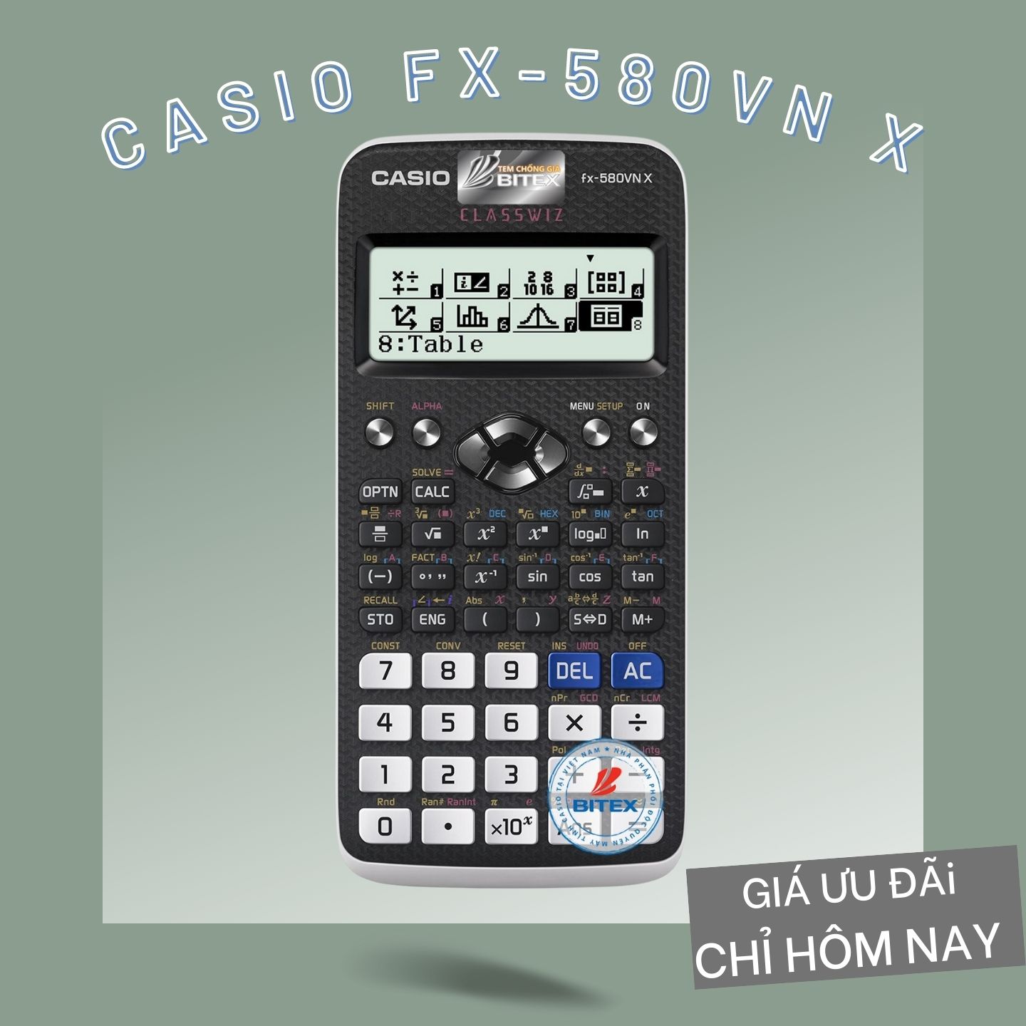 Máy Tính Casio FX-580VN X Màu Sắc Cá Tính