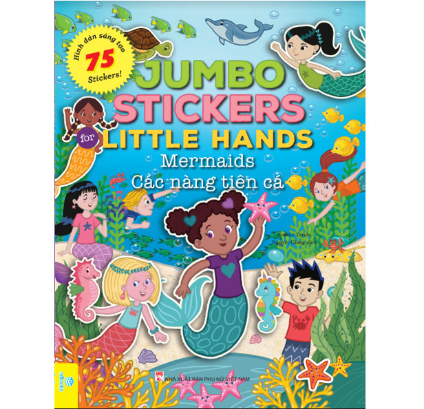 Sách - Trọn bộ 12 cuốn: Jumbo Stickers For Little Hands - 75 Stickers! - ndbooks