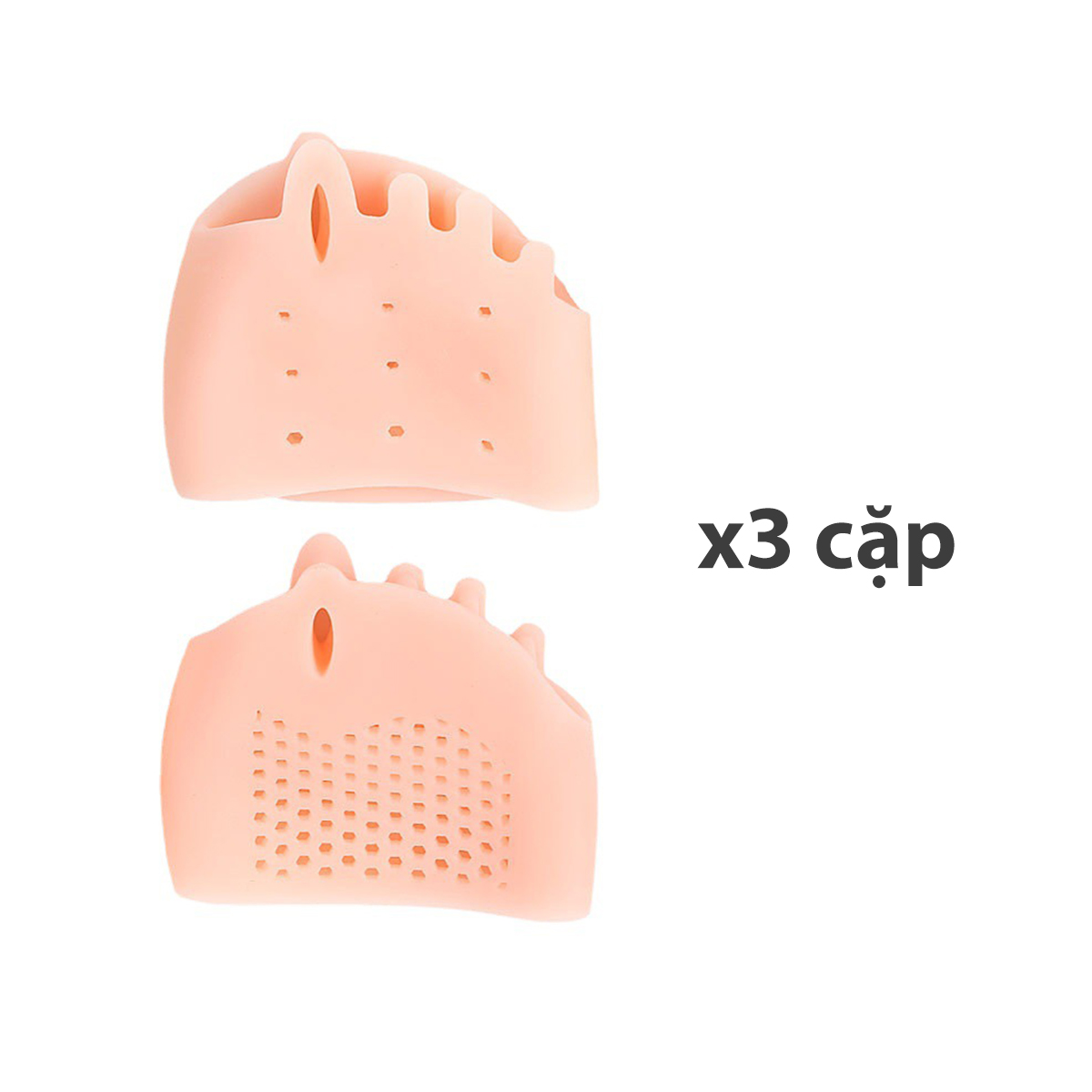 Combo 3 cặp vớ silicone tổ ong thoáng khí giúp tách các ngón chân khi mang giày bít mũi - BuyBox - BBPK276