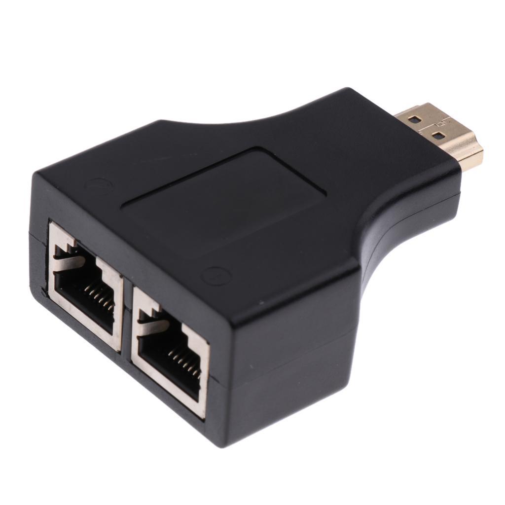 1   To 2 RJ45 Networking Ethernet Cable Extension Connector Adapter