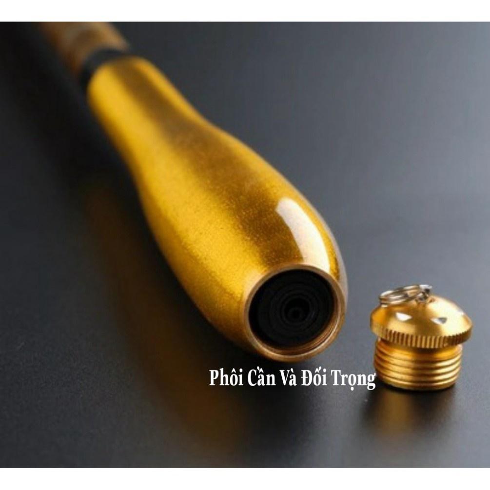 Cần Câu Tay Siêu Dẻo Ánh Kim 2H_ Tặng Kèm 1 Ngọn Phụ Đồ Câu Văn Chương