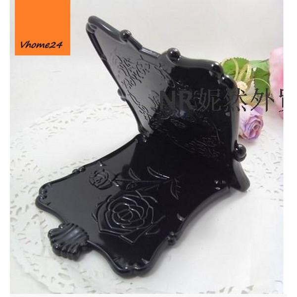 GƯƠNG TRANG ĐIỂM ANNA SUI CÓ NẮP CHỮ NHẬT ĐEN SIZE M 095
