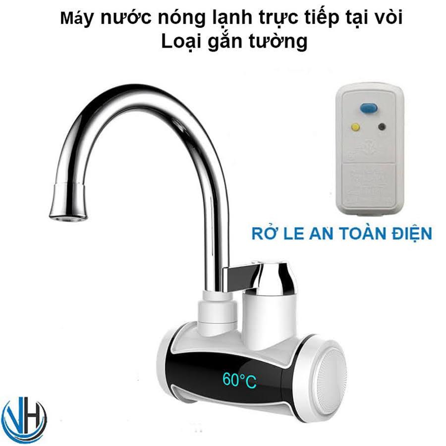 Vòi nước nóng lạnh Mini, Lắp đặt trực tiếp tại vòi, 1 đường nước vào, sử dụng được cả 2 chế độ nóng và lạnh