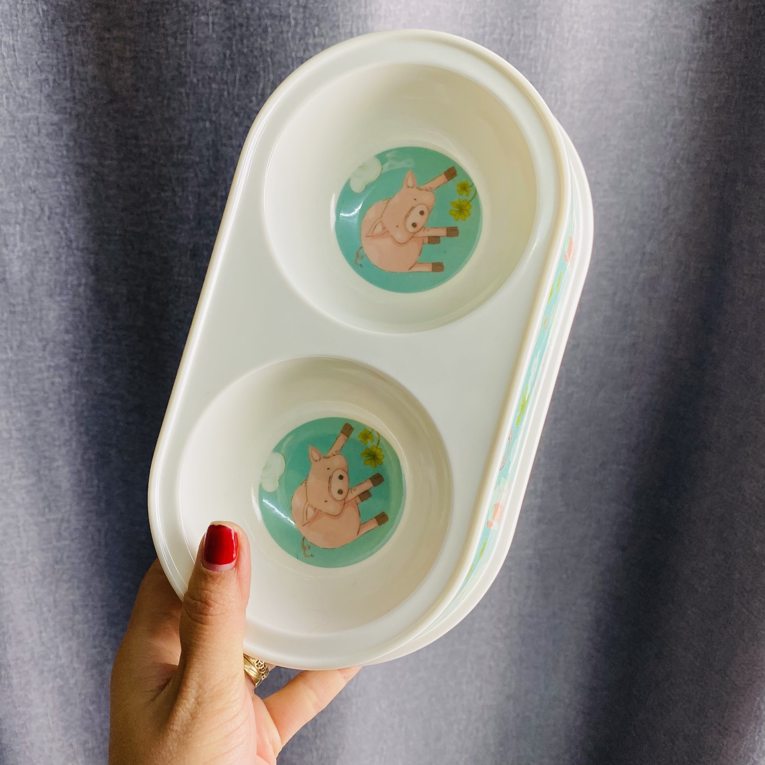 Bát Bobo đôi tròn cho chó mèo nhựa melamine cao cấp - Pet Tài Thủy Phát - T076