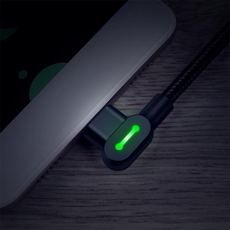 Right Angle Cable USB Data Charger Cord For Micro USB 0.5m/1.6ft