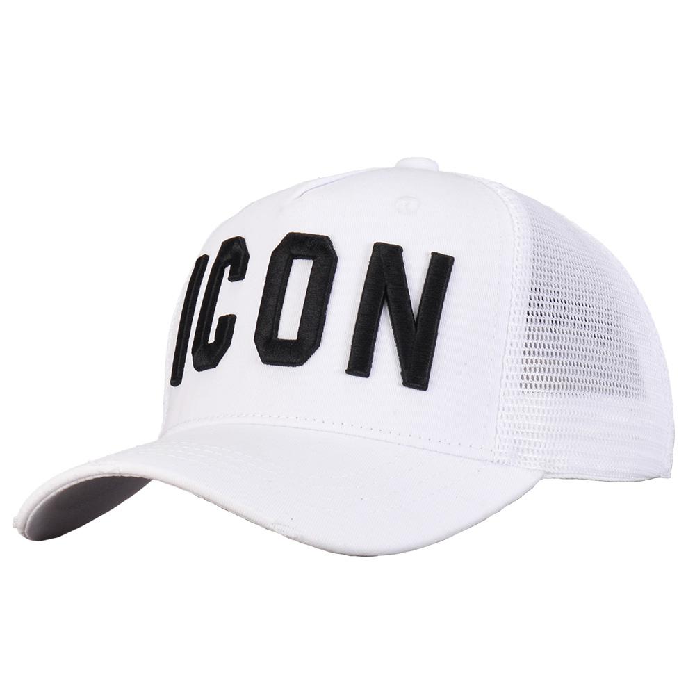 DSQICOND2 DSQ Lưới Mùa Hè Nón Lưỡi Trai Nam Nữ Thêu Biểu Tượng Chữ Bố Nón Hip Hop Trucker Cap Hombre Gorras casquette