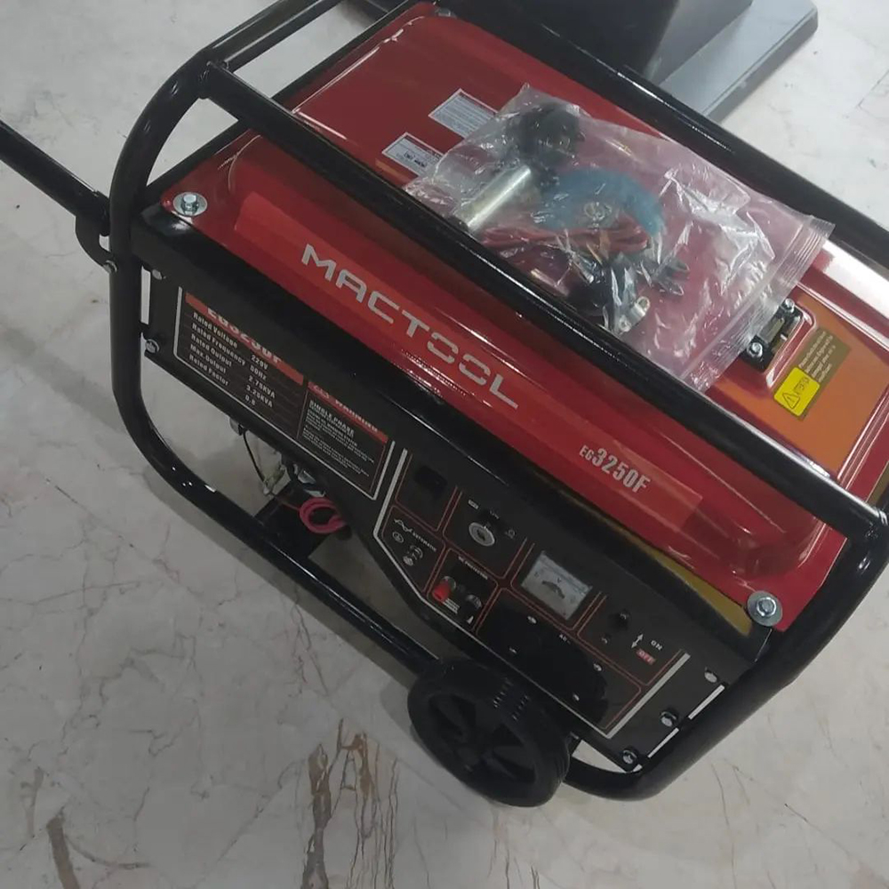 Máy phát điện Mactool EG3250F - máy phát điện chạy xăng công suất 3.25KVA bình nhiên liệu lớn mức độ tiêu thụ nhiên liệu thấp tiết kiệm, an toàn