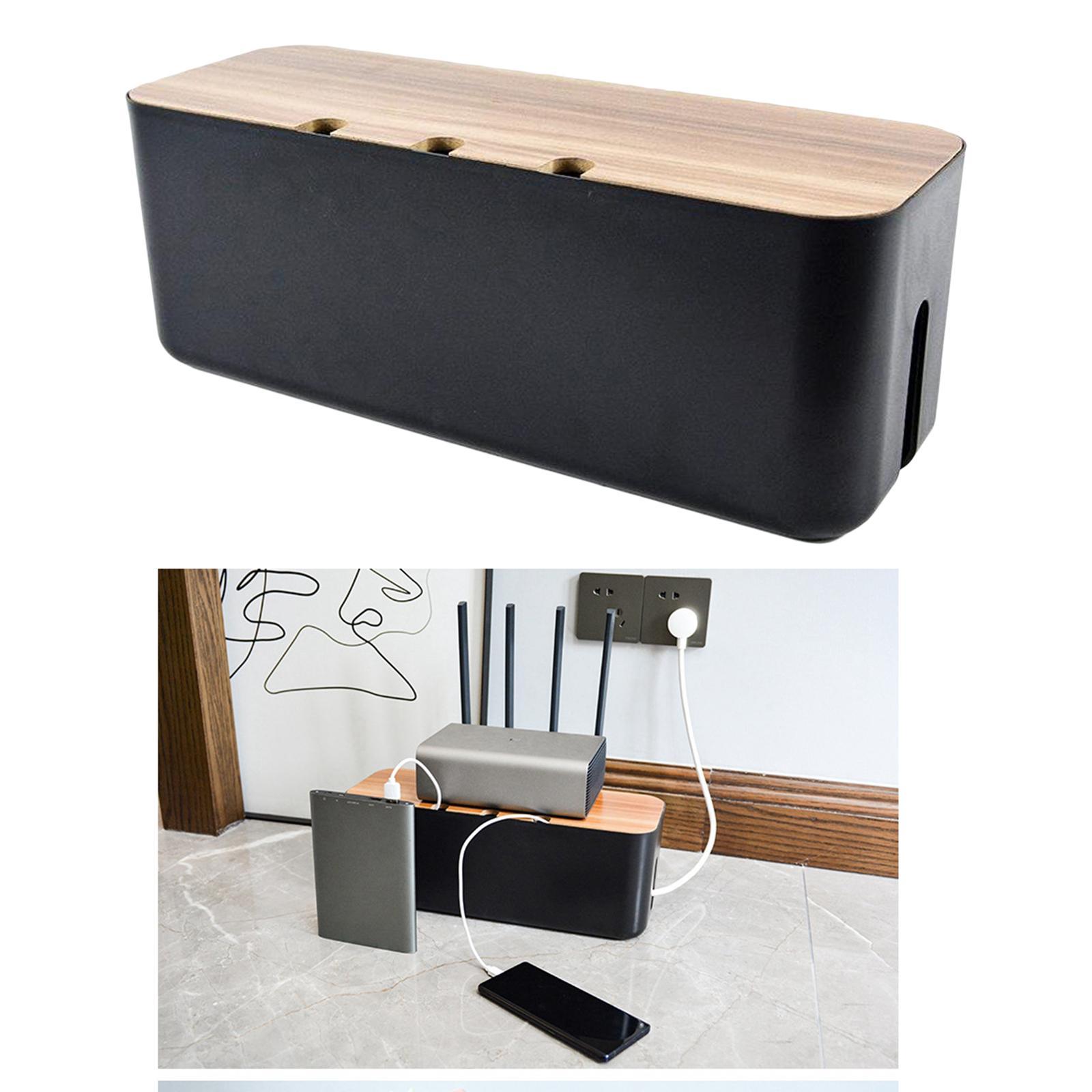 Router Shelf Storage Box Cable Management Organizer Cable Bracket for Office