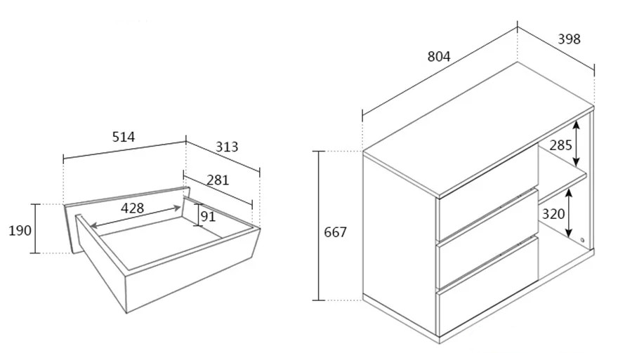 Bàn Học Gỗ, Bàn Làm Việc Gỗ Thiết Kế Đơn Giản Kèm Tủ Sách Mini Tiện Lợi BH-51