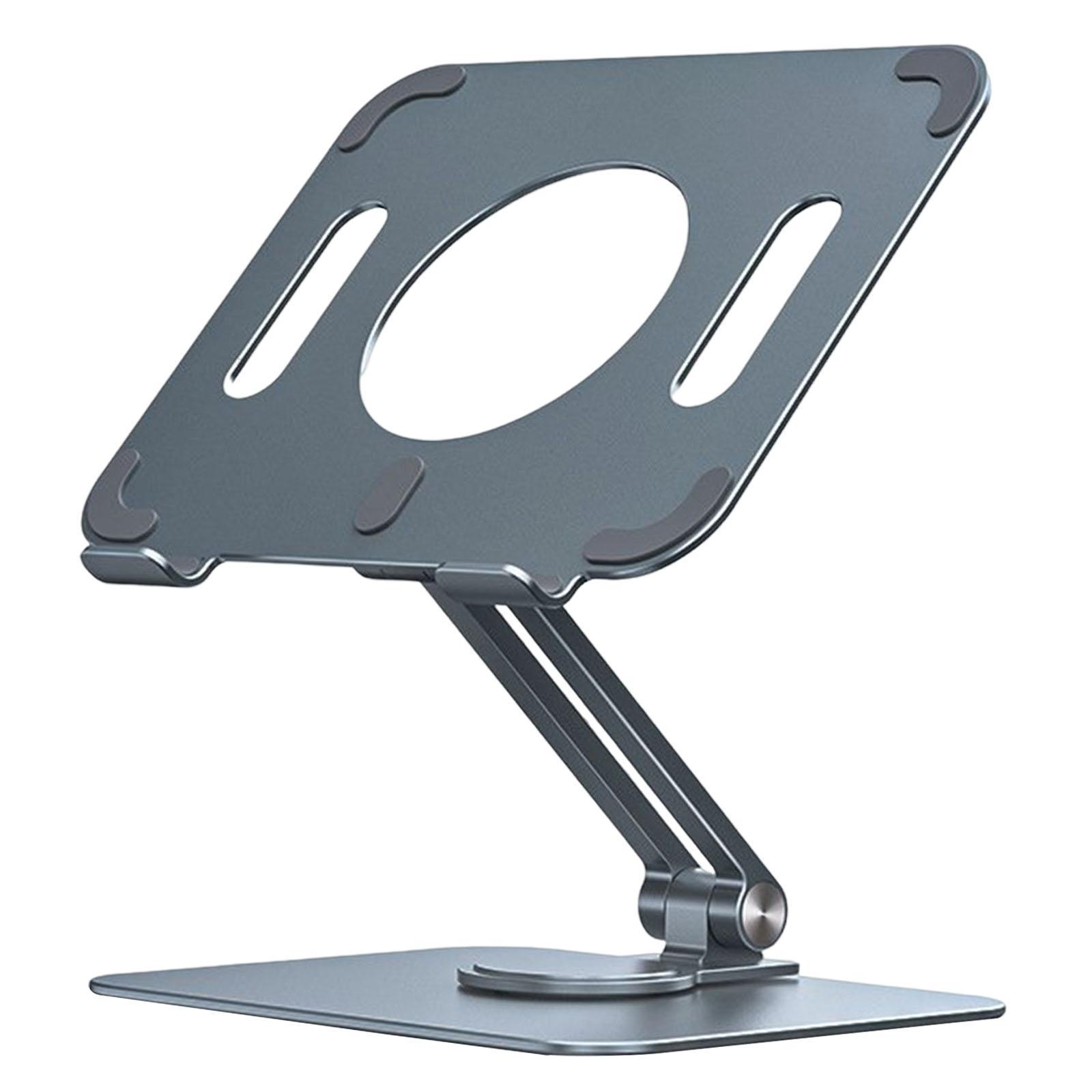 Tablet Stand 360° Rotating Adjustable Height Laptop Riser Stand for iPad Smartphones Work