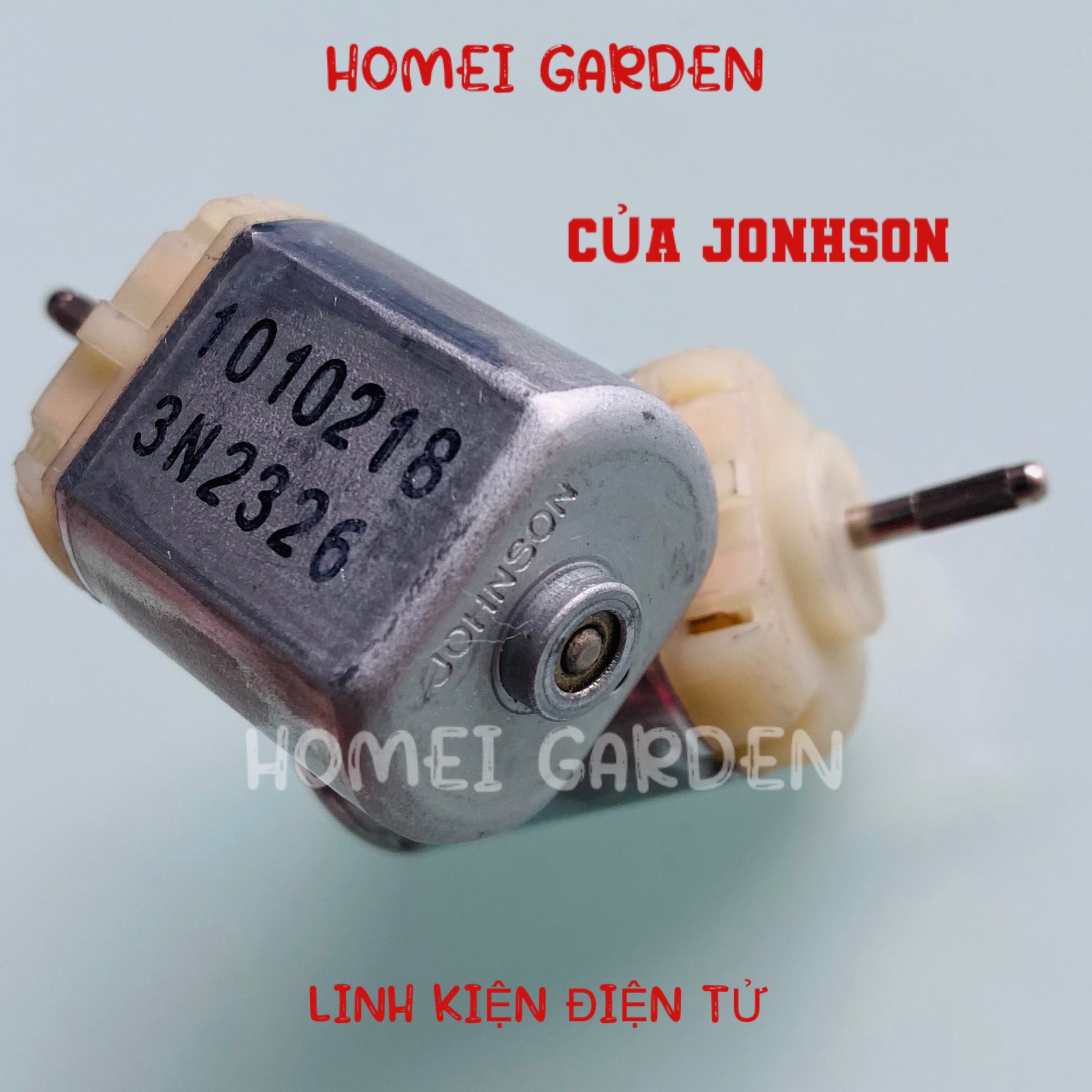 Mô tơ motor 130 trục hoa 6V - 12V 3460 - 6920RPM bàn chải carbon dùng cho gương chiếu hậu mới 100% - HM0184