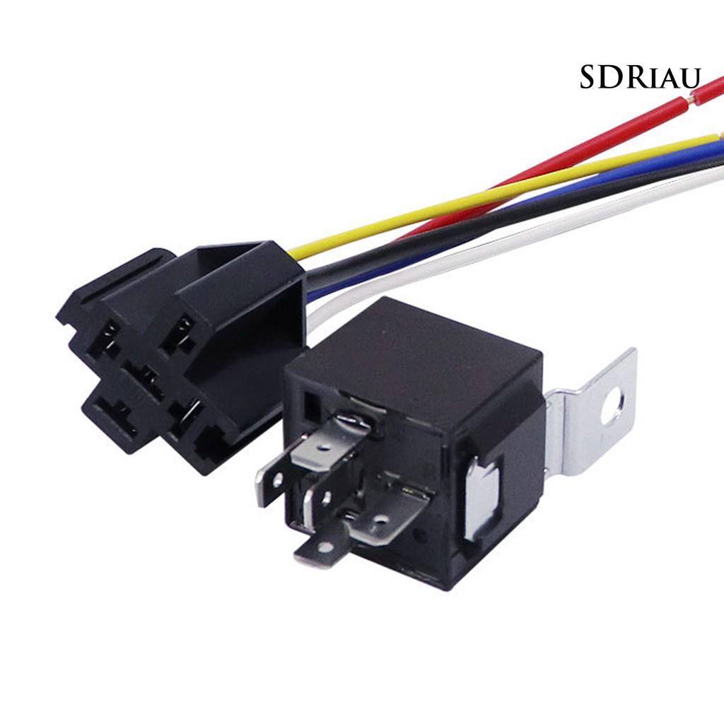 Rơ Le Tự Động 12 / 24v 5 Pin Kèm Ổ Cắm Chuyên Dụng Cho Xe Hơi Qcd1914