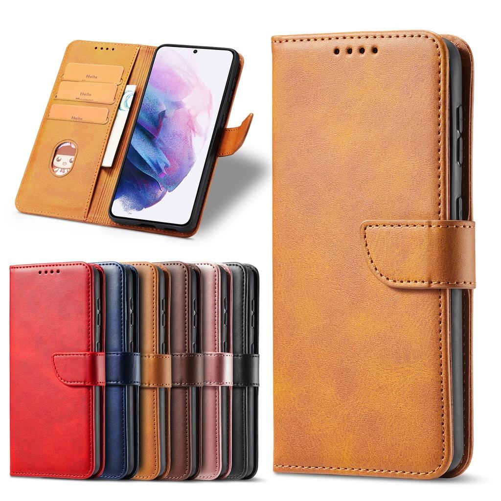 Ốp điện thoại da PU có ngăn đựng thẻ cho Samsung Galaxy S10+ S10e S10 Lite S9+ S8+