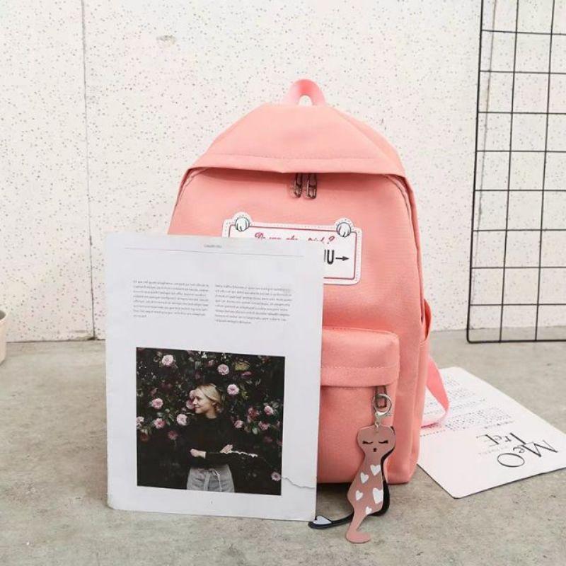 BALO NAM NỮ 4 MÓN KÈM MÓC KHÓA MÈO ĐÔI