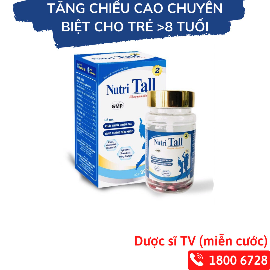 Nutri Tall 2 - Chuyên Biệt Tăng Chiều Cao Cho Trẻ 8-18 Tuổi