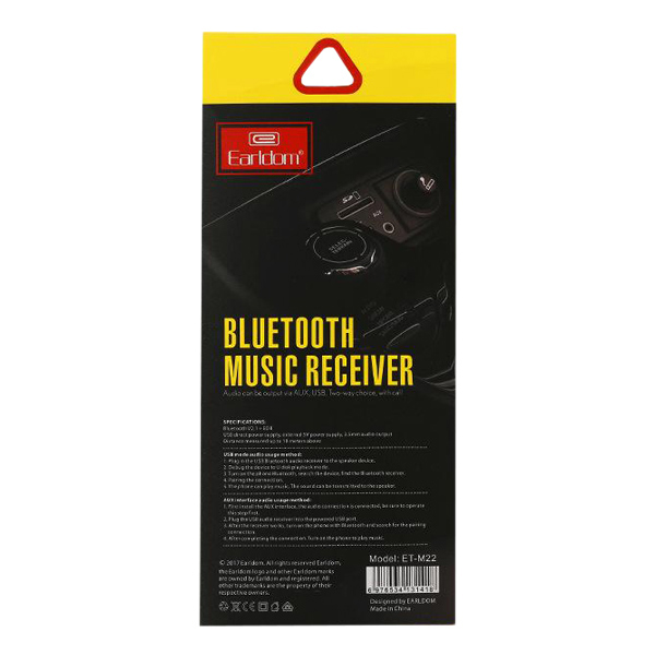 Đầu Thu Bluetooth Receiver Tạo Kết Nối Âm Thanh Earldom M22 - Hàng nhập khẩu