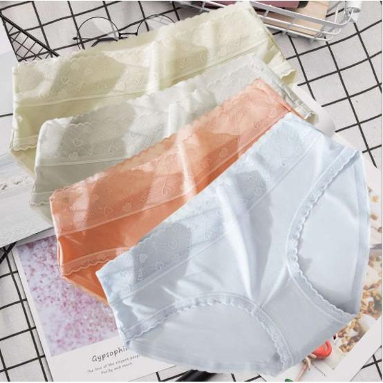 Quần Lót Su Đúc Nữ Viền Ren Cạp Hoa Tàng Hình-NEW