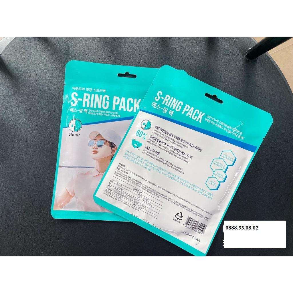 Mặt nạ golf nam nữ S - RING PACK Collagen chống nắng dưỡng da mặt khi lên sân nhập khẩu Hàn Quốc