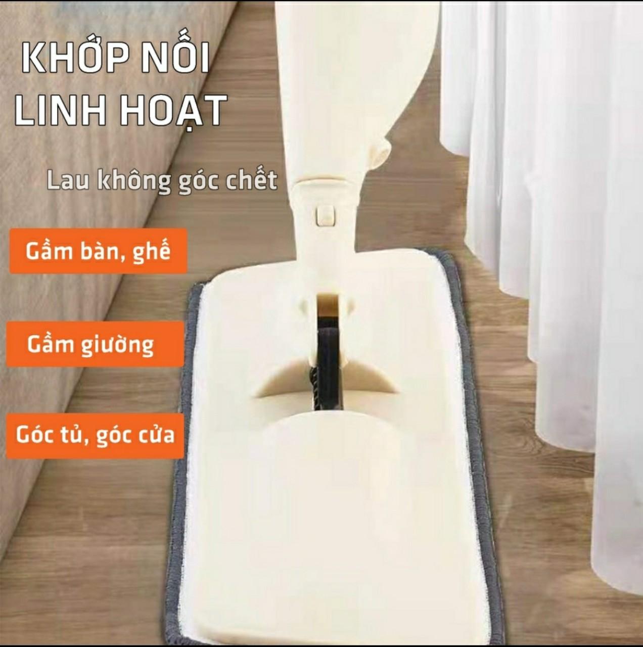 Cây Lau Nhà Thông Minh Phun Sương Lau Dọn Dễ Dàng 2 Trong 1 Đầu Xoay 360 Độ Lau Sạch Mọi Ngóc Ngách Trong Nhà