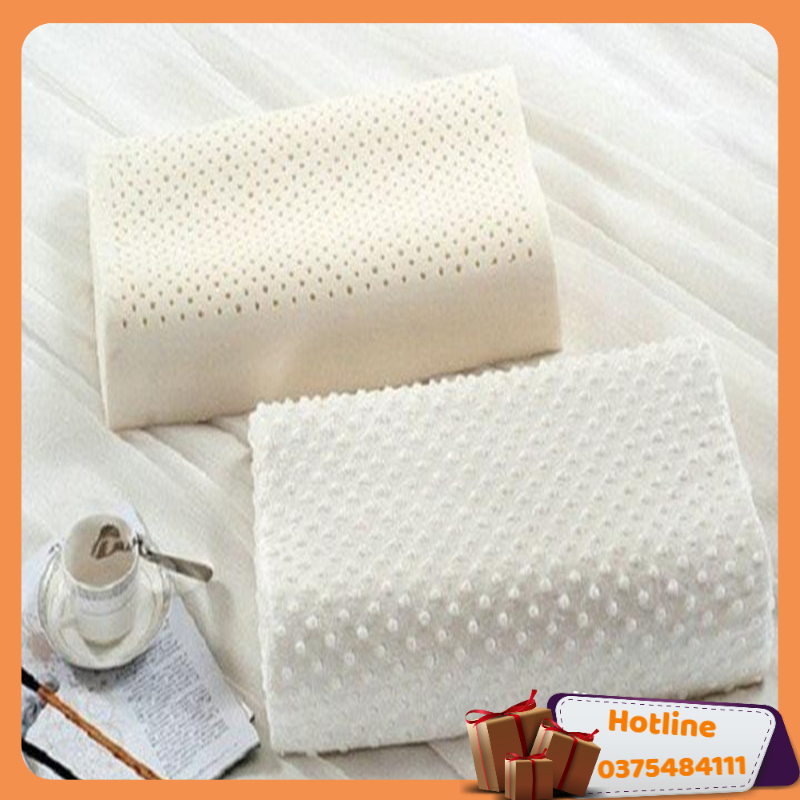 Gối Cao Su Non Chống Ngáy Người Lớn Chất Lượng Êm Ái Cho Giấc Ngủ Sâu Hơn, Gối Cao Su Non, Gối Chống Mỏi Cổ, Gối Chống Mỏi Gáy - Hàng Loại 1