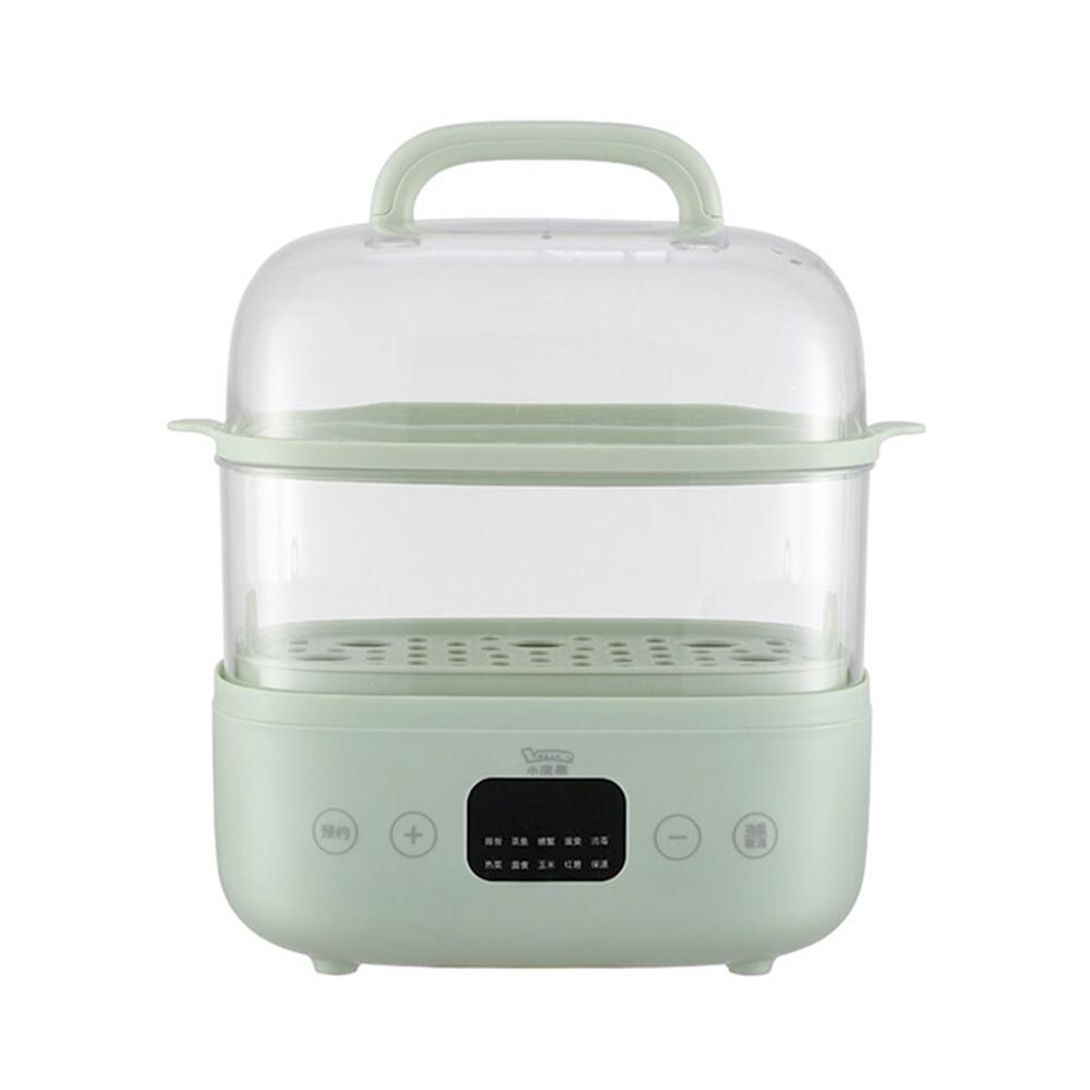 LOTOR Electric Steamer 6L Double Boiler 24hours Intelligent Reservation/800W Fast Heating/360°Circumlating Steam Machine