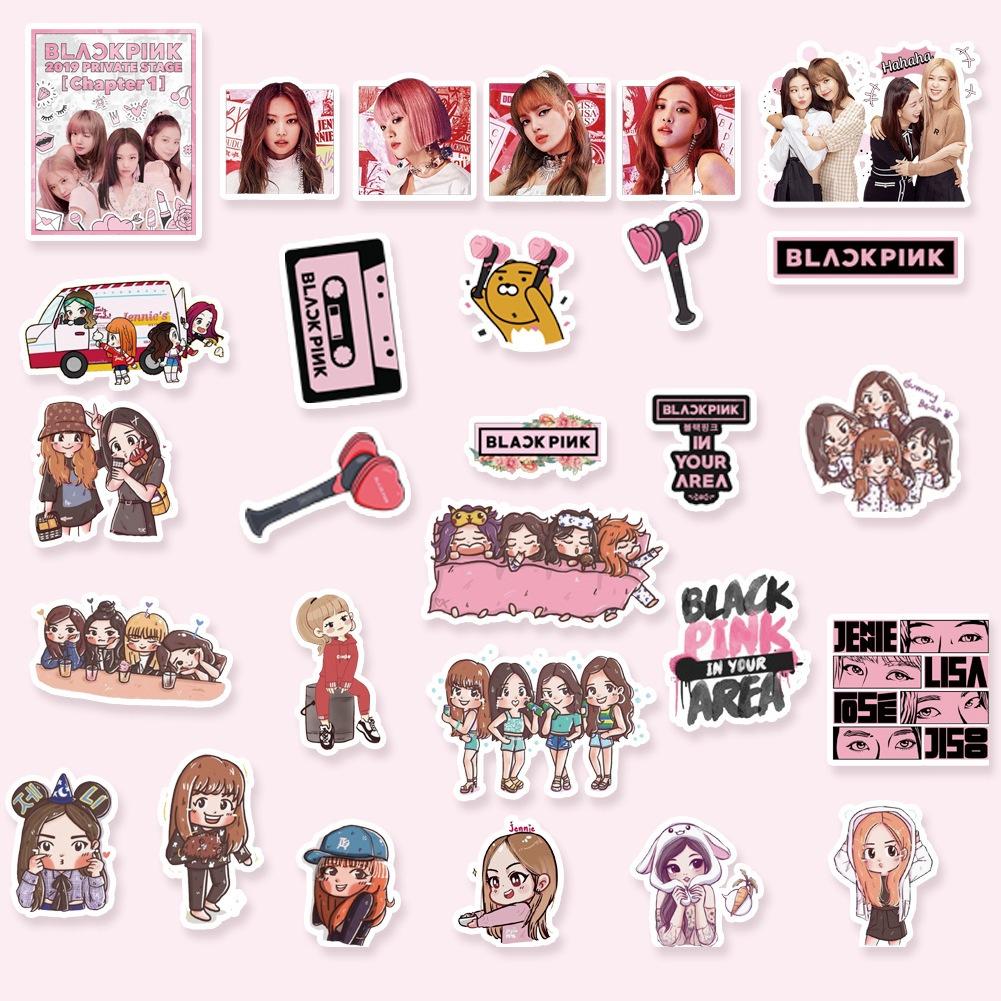 Set 65 Sticker Blackpink chống nước