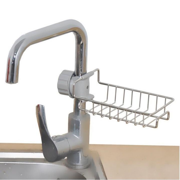 Kệ Để Đồ Rửa Chén Cạnh Vòi Rửa Chất Liệu Inox 304 Chắc Chắn