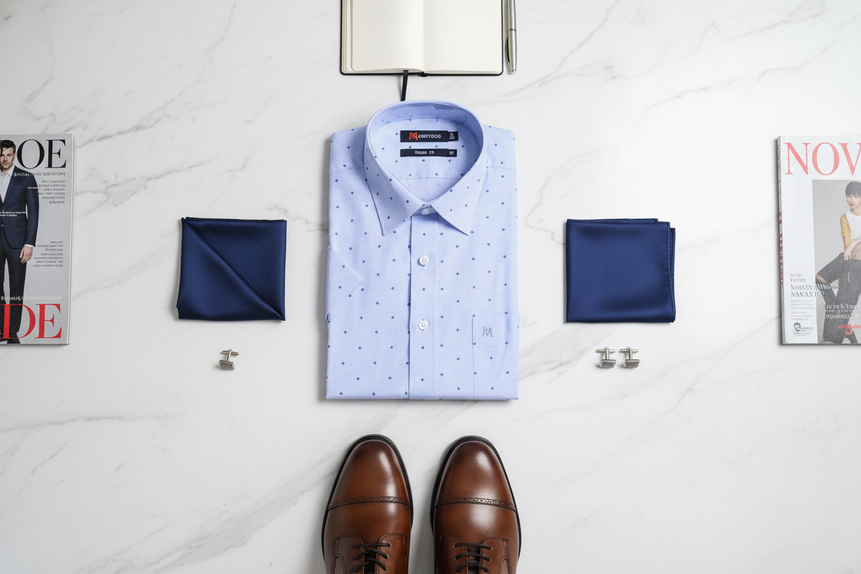 Áo sơ mi tay ngắn Khatoco (M-2XL)