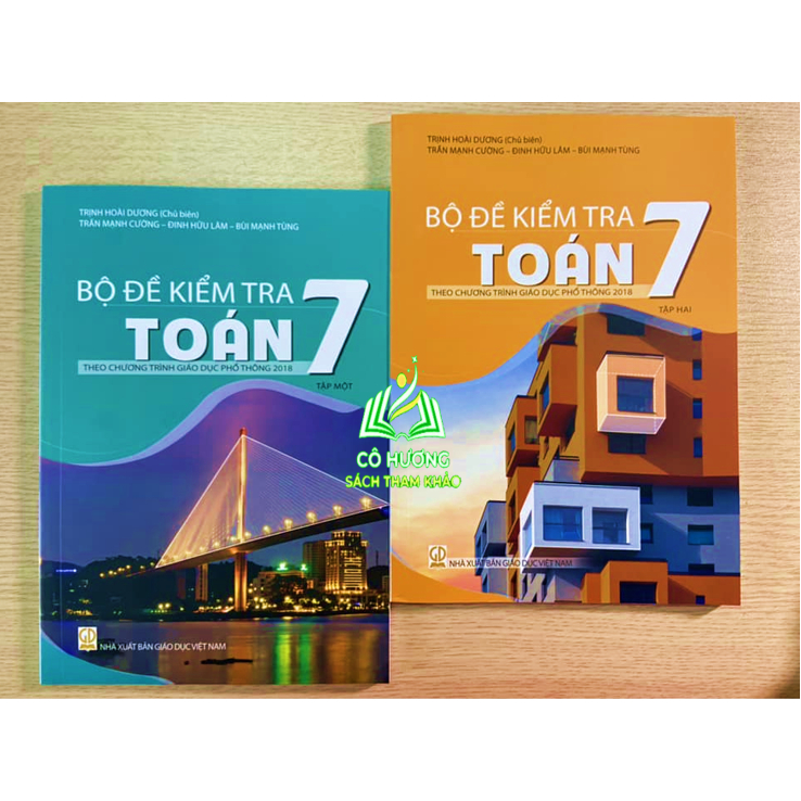 Sách - Combo Bộ đề kiểm tra toán 7 - tập 1 + 2 ( theo chương trình giáo dục phổ thông 2018 ) - KL