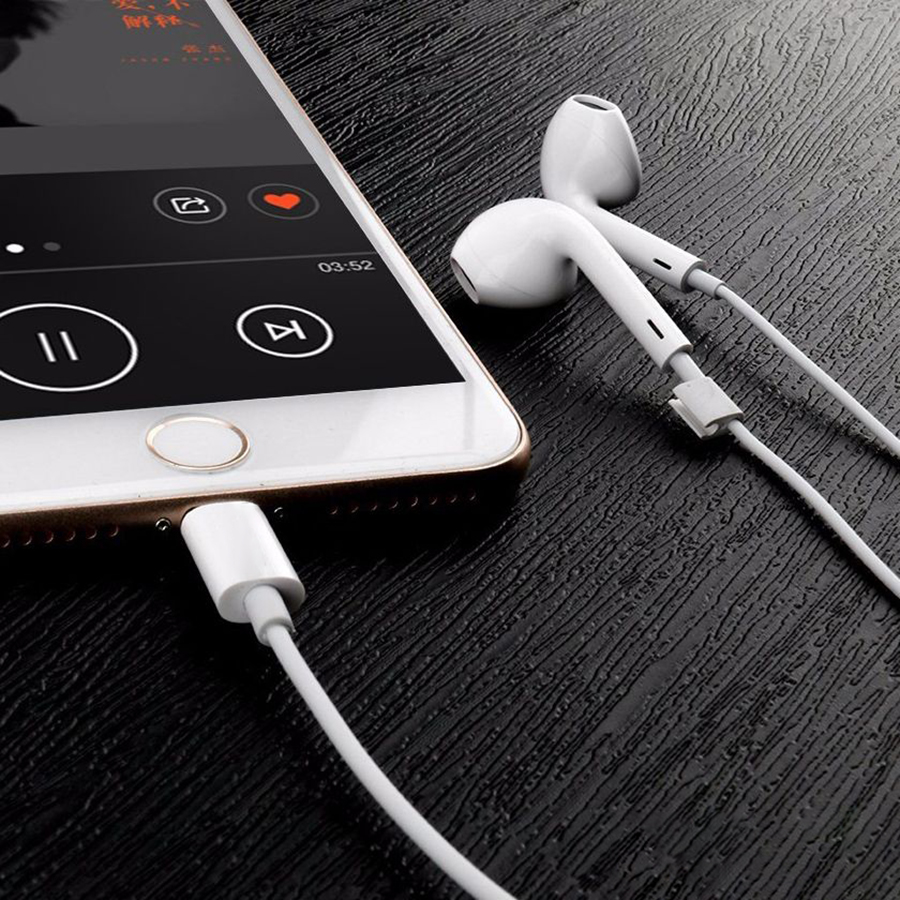 Tai nghe có dây dành cho iPhone 7/ 7 Plus/ 8/ 8Plus/ X/ XS cổng lightning Siêu Hay - Hàng Nhập Khẩu