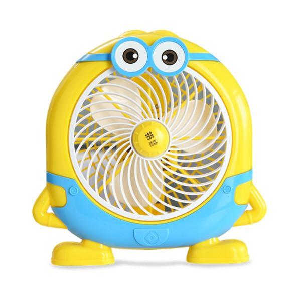Quạt Mini Để Bàn Cắm Điện Hình Minion Cực Dễ Thương, Thích Hợp Để Bàn Học, Bàn Làm Việc Cho Mùa Hè 2021