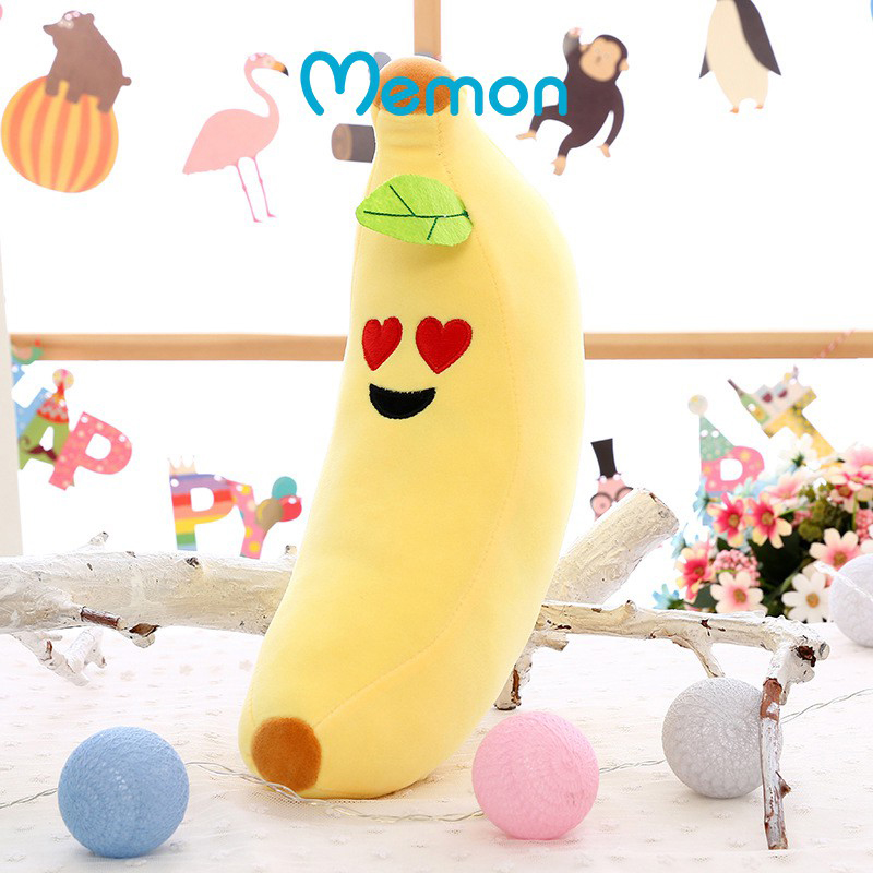 Gấu Bông Gối Ôm Quả Chuối Bông Cao Cấp Memon