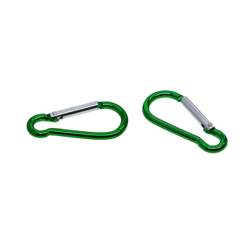 20x Carabiner Clip Key Holder Hiking Hook Lock Camp Camping D Shape