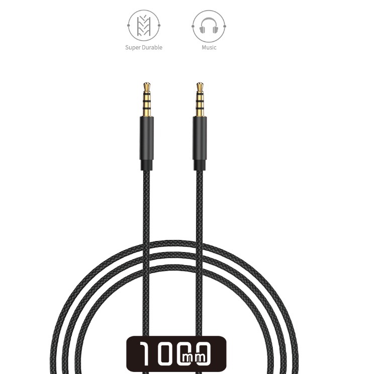 Cáp Âm Thanh Nổi Hi-Fi Wiwu 3.5mm Stereo Aux Cable YP01 Chất Lượng Âm Thanh Trung Thực, Đường Truyền Ổn Định - Hàng Chính Hãng