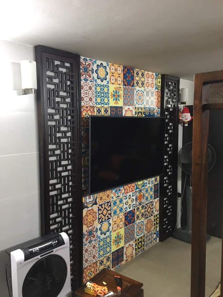 Decal gạch bông dán nhà bếp, dán trang trí , không thấm nước, có keo sẵn mặt sau, hình ảnh in sắc nét