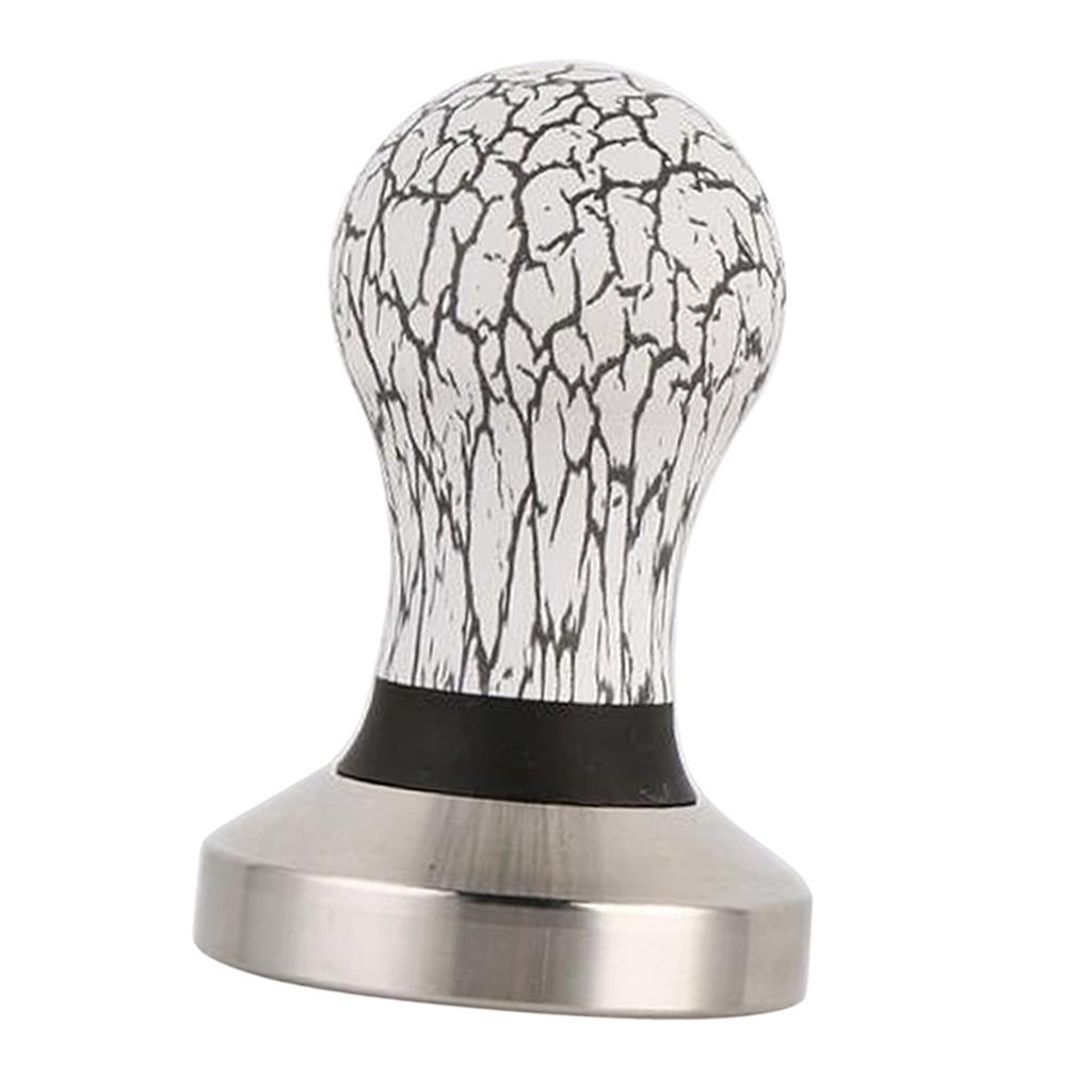 Stainless Steel Coffee Tamper Machine Espresso Press Flat Base 58mm Dia.