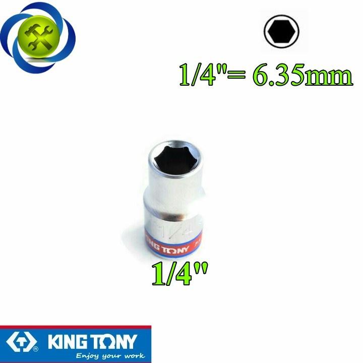 Tuýp 1/4 KINGTONY màu trắng size từ 4 - 14mm dài 24mm