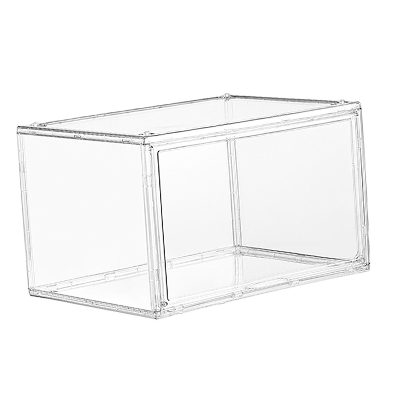 Shoes Display Case with  Door Shoe Box for Sneakers Closet Women Men