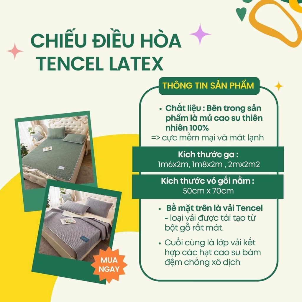 Chiếu điều hòa tencel latex m6/m8/2m ga điều hòa cao su non An Như Bedding