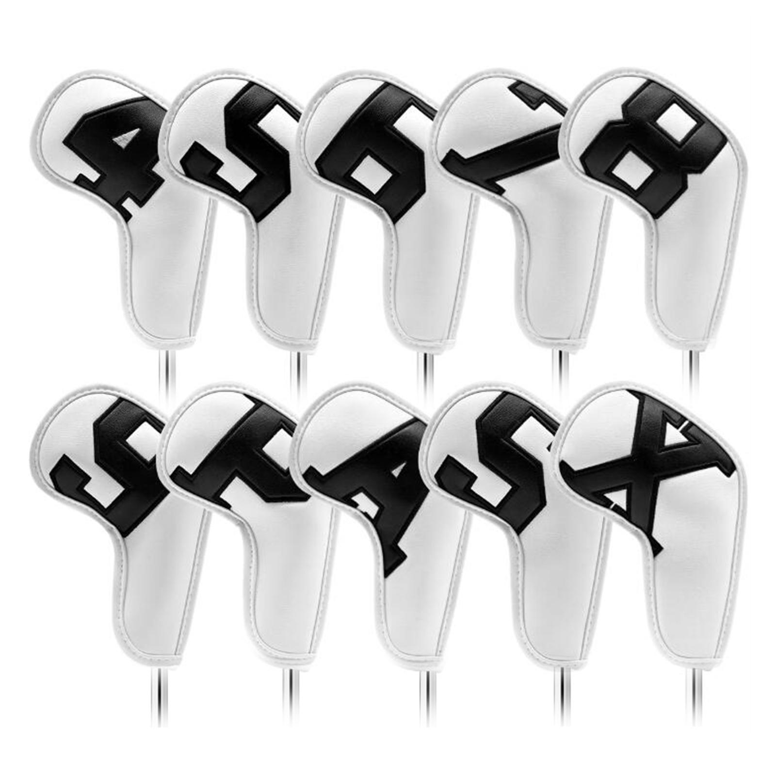 10x Golf Iron Headcover Covers Wedges Protecter