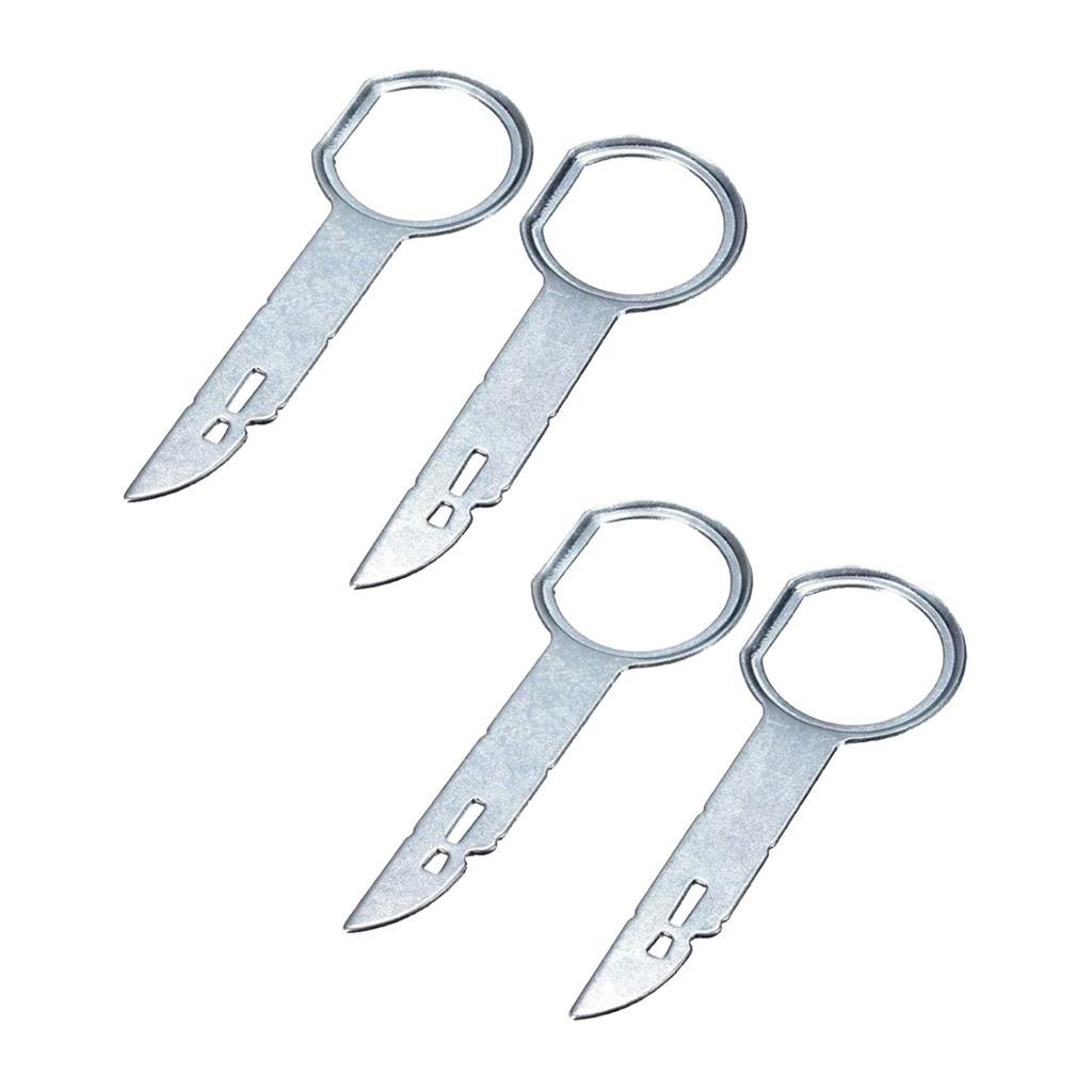 4x Car  Release Removal Tools Tool Key For   Audio