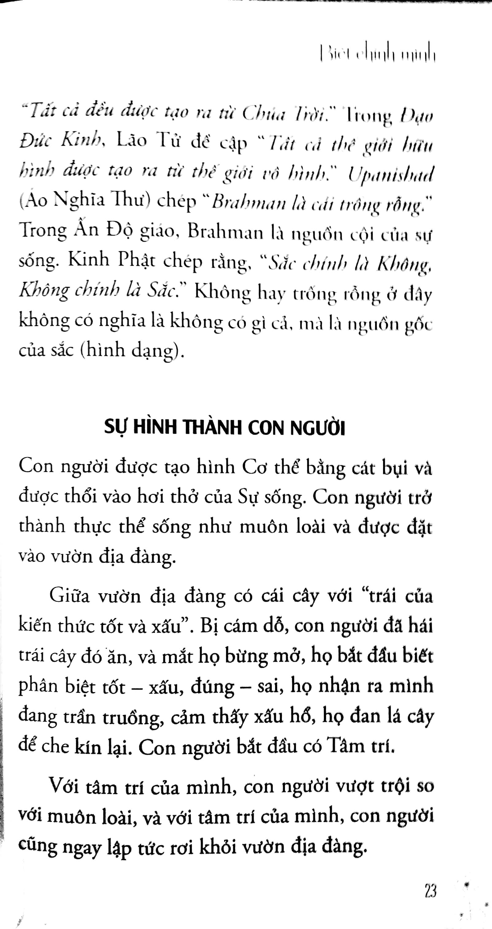 Sách Biết Chính Mình
