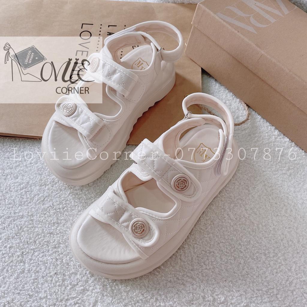 SANDAL NỮ LOVIIECORNER - GIÀY QUAI HẬU THỜI TRANG PHONG CÁCH HIỆN ĐẠI QUAI NGANG ĐẾ BẰNG S220729