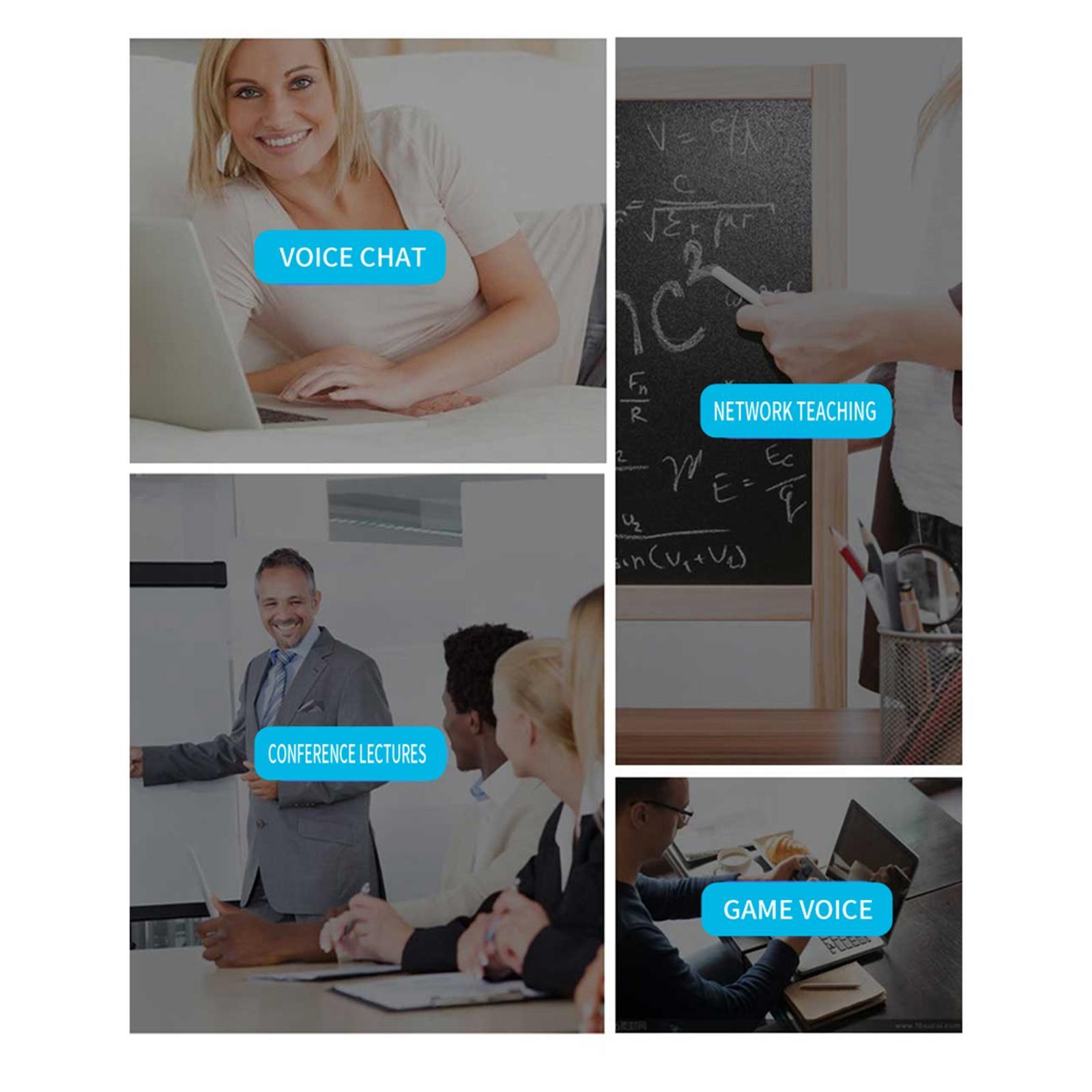 USB Microphone Bluetooth Computer Speakers with Microphone Voice Pickup Conference USB Microphone Desktop Mic for Recording Chatting People