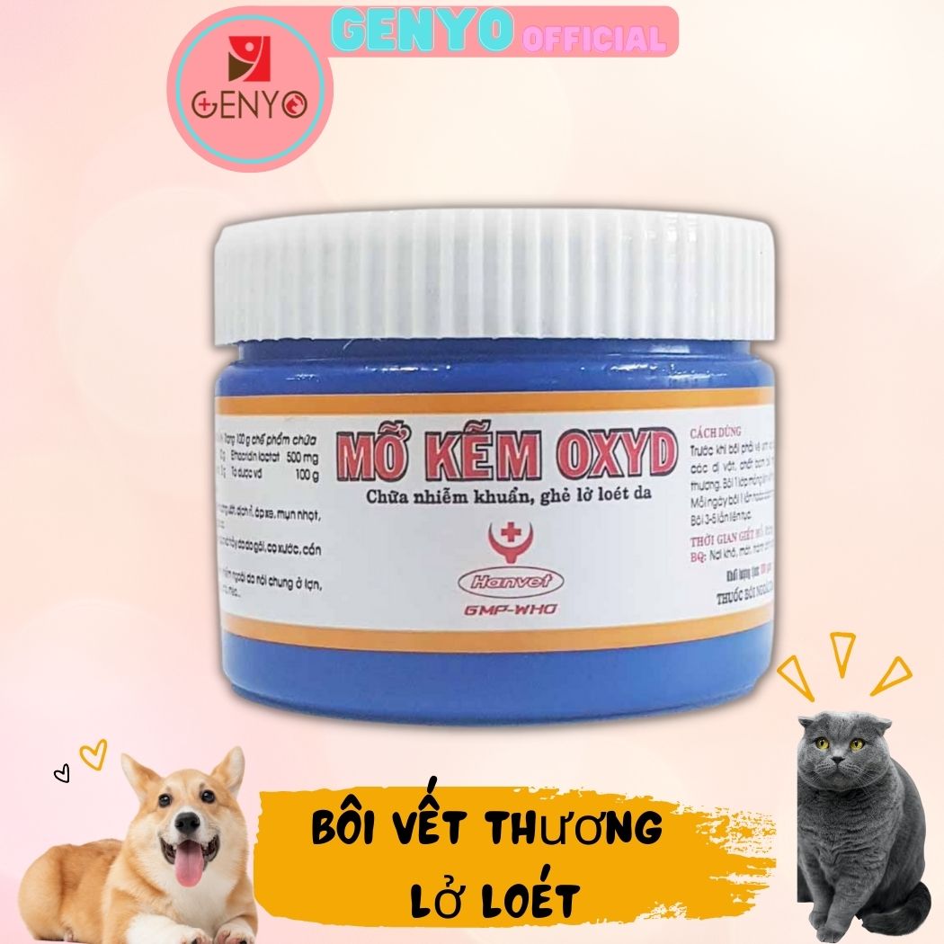 Mỡ bôi vết thương vết ghẻ cho chó mèo 100g