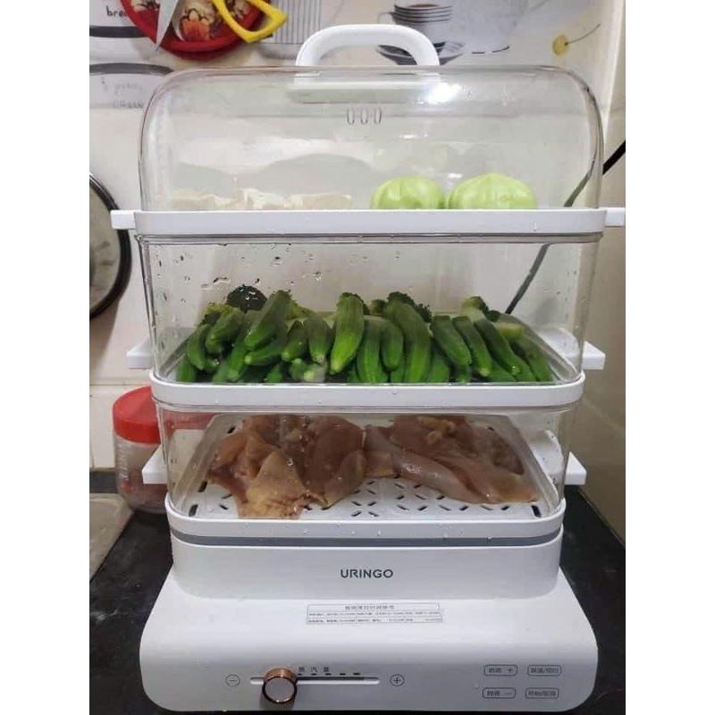 Nồi hấp Uringo siêu tiện lợi với chức năng:Đặt hẹn giờ lên đến 12 giờ,