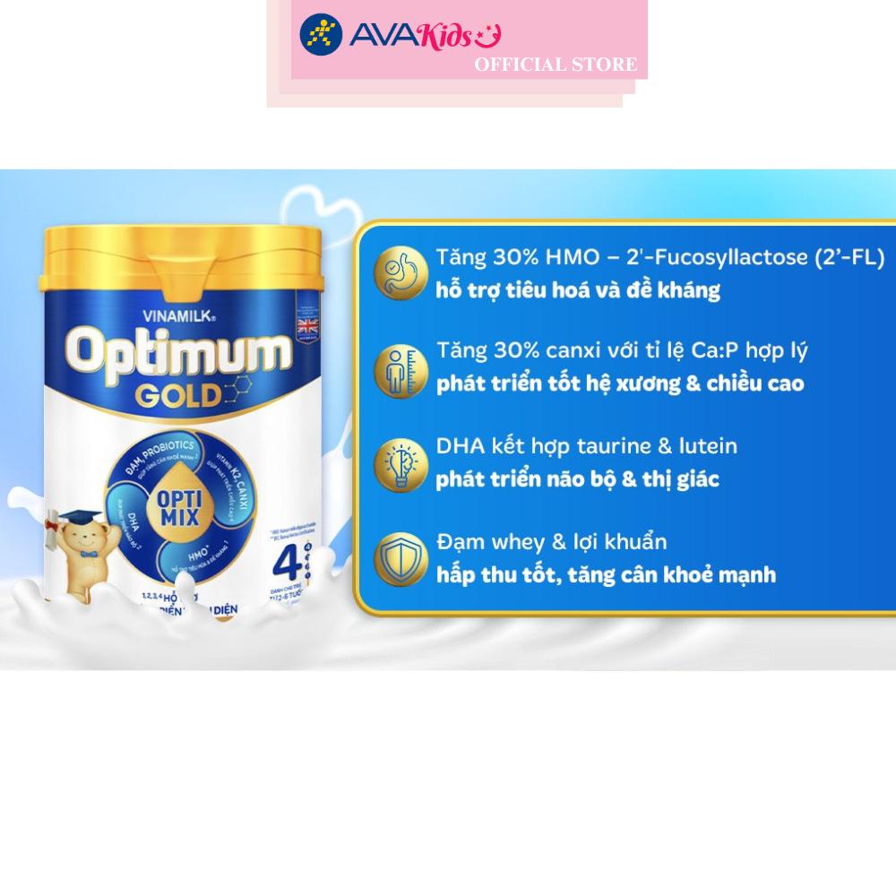 Sữa bột Vinamilk Optimum Gold số 4 850g (2 - 6 tuổi)